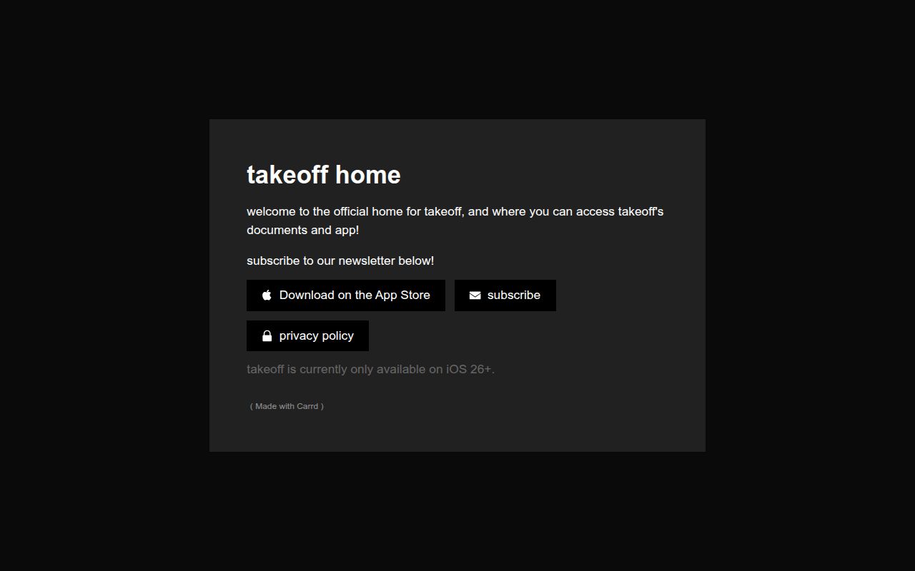 I built a privacy focused flight tracker • Takeoff logo